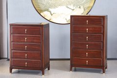 当代新中式家具衣帽间鞋柜装修效果图 衣柜鞋柜